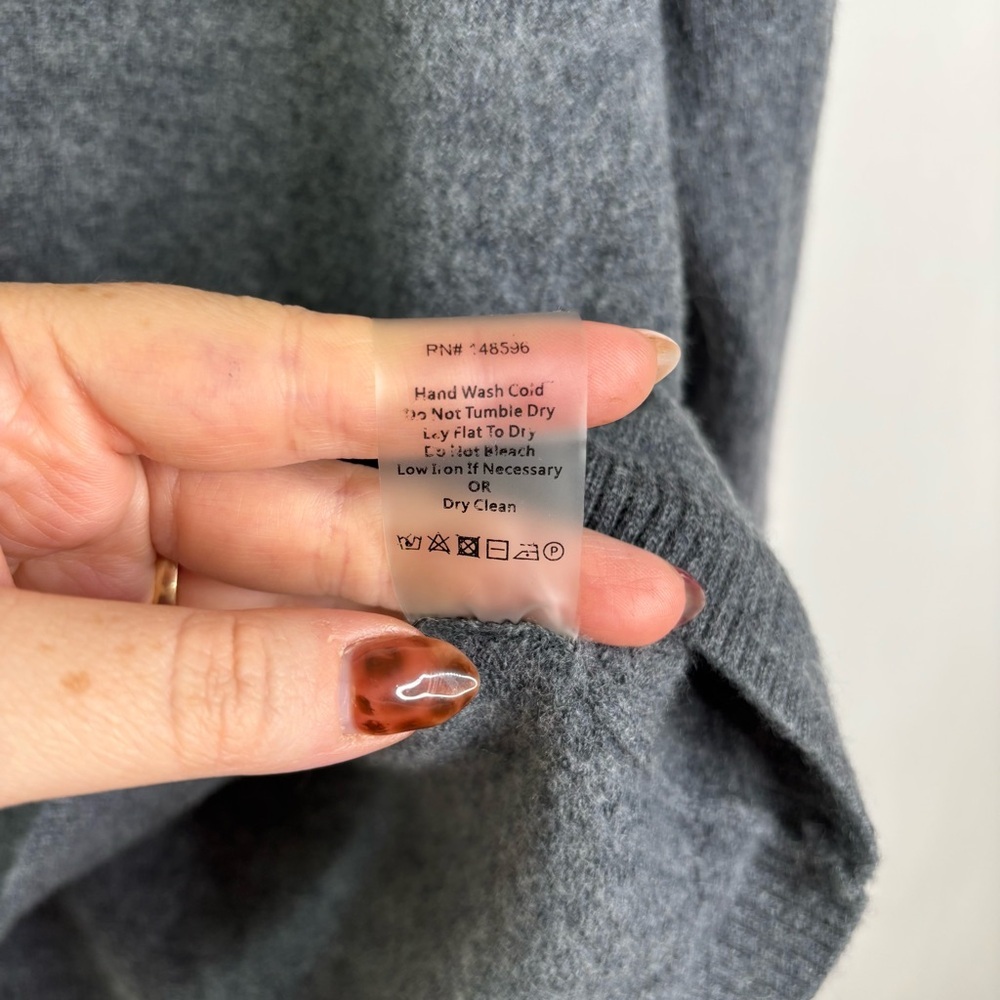 Universal Standard Wool Gray Turtleneck Sweater S… - image 4